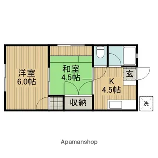 シティハイムコトブキ【1階】の間取り