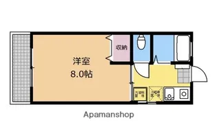 メゾンウエルストン【202号室】の間取り