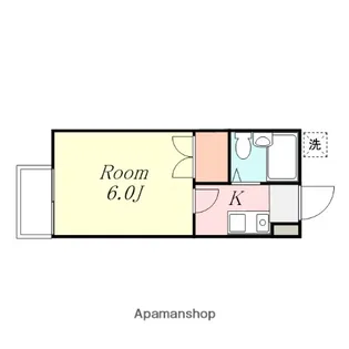 ハイツオール【2階】の間取り