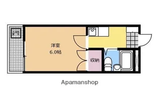 スカイプラザ陽光台【110号室】の間取り