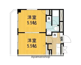 サロン・ボン・グウ【2階】の間取り