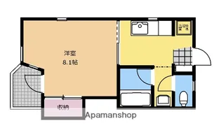 コーポヒルマ6【205号室】の間取り