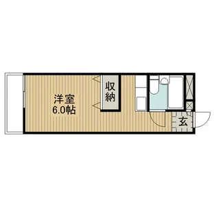 サンパーク古淵【102号室】の間取り