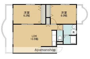 神奈川県相模原市中央区上溝【マンション】の間取り