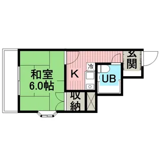 ベルハイツ大谷【4階】の間取り