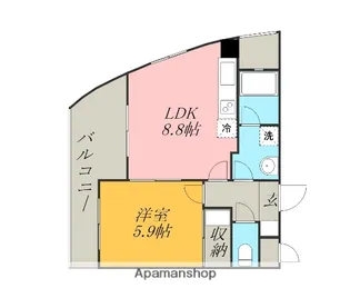エルラード北里Ⅰ【1階】の間取り