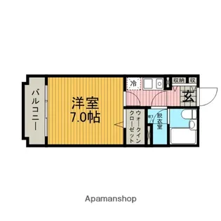 エスポワール橋本【1階】の間取り