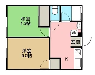 シティハイム岸和【102号室】の間取り