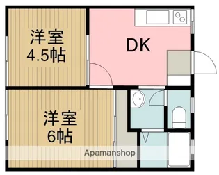 グリーンハイツ【1階】の間取り