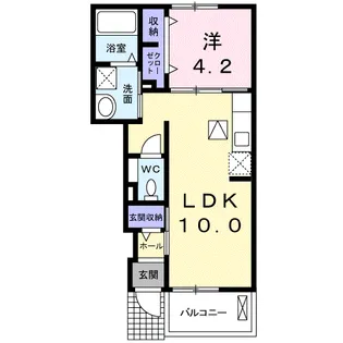 ベルクムント【1階】の間取り