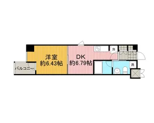 プラッツ大和【6階】の間取り
