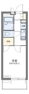 レオパレスHIMAWARI【3階】の間取り