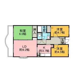 フォレストマンション【4階】の間取り