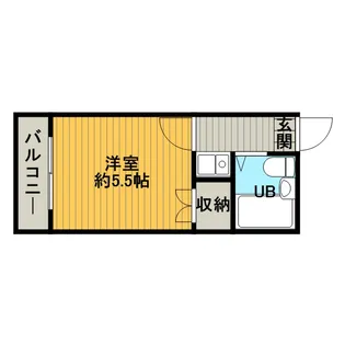 レオパレスフォンテーヌ【2階】の間取り