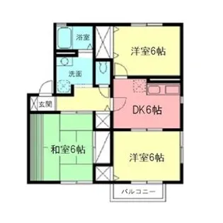 ドミールプランタン【2階】の間取り
