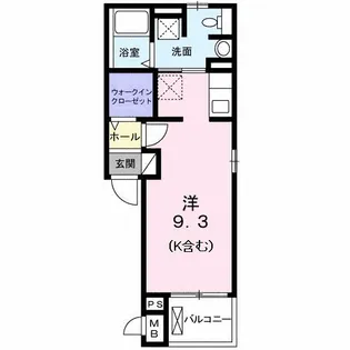 LA・PORTEⅠ【2階】の間取り