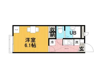 レオパレスエール【1階】の間取り