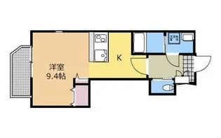 エヌズパーク南橋本【201号室】の間取り