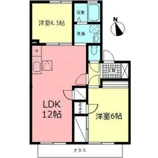 ジュネスハイムC【102号室】の間取り