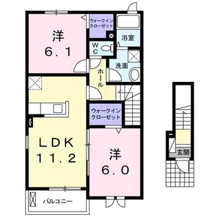 リジエールⅠ【2階】の間取り