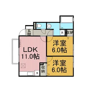 GLORY VICTOIRE【1階】の間取り