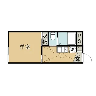 レオパレスサンスクリットササB【2階】の間取り