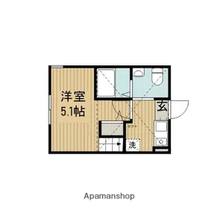 リリハウス北里【1階】の間取り