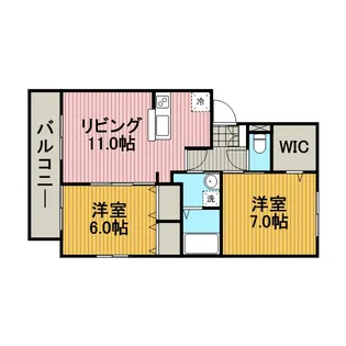 シェリール【1階】の間取り