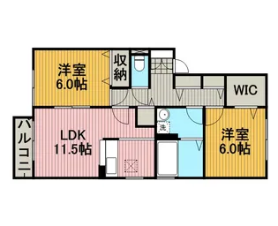 シャンローゼ下溝【2階】の間取り