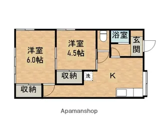 コーポ牧【1階】の間取り