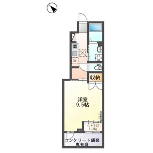 シャディナス【1階】の間取り