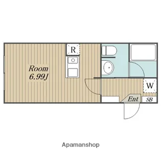 神奈川県相模原市南区鵜野森2丁目【アパート】の間取り