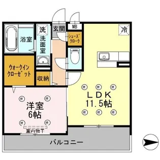トロアモリール【305号室】の間取り
