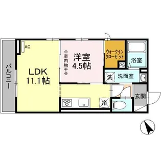 エメ ドゥーズ【3階】の間取り