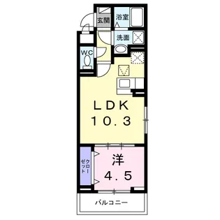 ニューインサイド【1階】の間取り