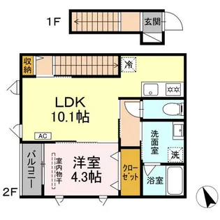 ブルームマーレ【2階】の間取り