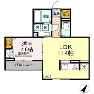エスペリア淵野辺【2階】の間取り