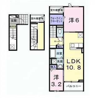 グラン・ハーモニー忠生公園【3階】の間取り