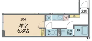 カインドネス相模原【304号室号室】の間取り
