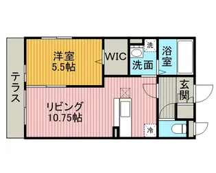 エスポワール【1階】の間取り