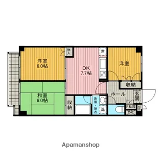 エスポアールⅠ【6階】の間取り