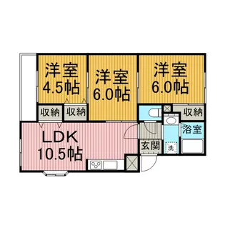 アルベール【2階】の間取り