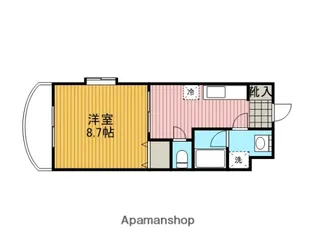 フォンテーヌ【105号室】の間取り