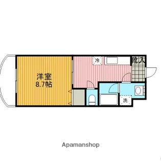 フォンテーヌ【103号室】の間取り