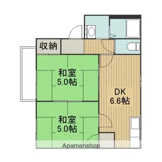 コーポDAN【2階】の間取り