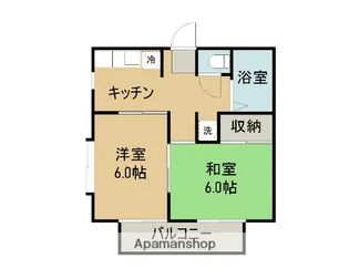 KGKハイツ【2階】の間取り