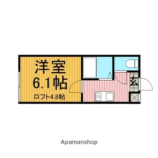 ロッシェル橋本Ⅲ 2号棟【103号室】の間取り