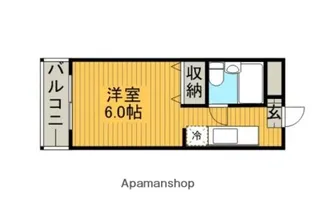 青山コーポラス【303号室】の間取り