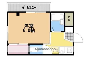 ハイムTAKEYAMA【201号室】の間取り