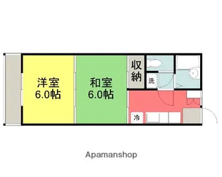 メイゾネット橘【102号室】の間取り